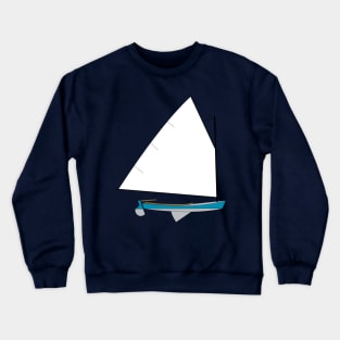 Cotuit Skiff Sailboat - Light Blue Crewneck Sweatshirt